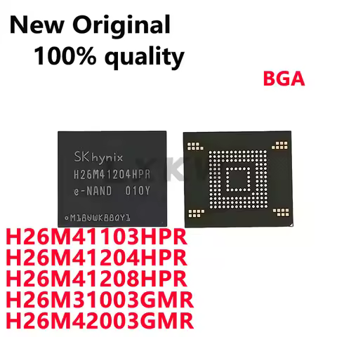 1/PCS New H26M41103HPR H26M42003GMR H26M41204HPR H26M41208HPR H26M31003GMR BGA Font cell phone stora