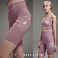 [ACTIV] BEURRE ULTIMATE comfort biker leggings theflower_PINK IVORY