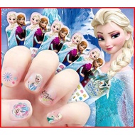Disney Cartoon Nail Stickers Elsa Frozen Art for Children Kid Adorable DIY Kids Birthday Party Gift 