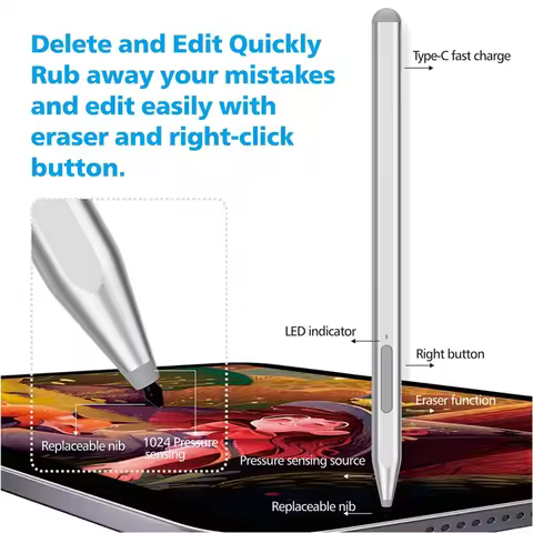Stylus Pen For Microsoft Surface Go,MPP 2.0 Stylus Pen Fast Charging For Microsoft Surface Pro 9/8/7