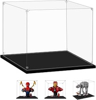 Display Case for Lego 76327 Iron Man MK4 Bust or 76326 Iron Spider-Man Bust, 9.84x5.9x7.87inches (25
