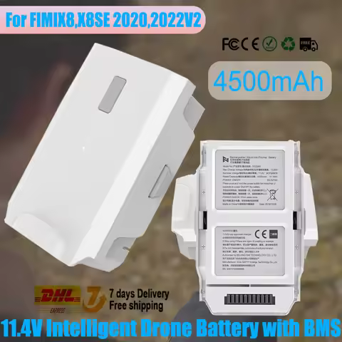 11.4V 4500mAh Intelligent Drone Battery with BMS Tech for FIMI X8 SE 2020 2022 V2 Instant Protection
