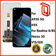 For A93S 5G K9X LCD Display Touch Screen Panel Digitizer Assembly Replacement For Realme 8 8S 5G Nar