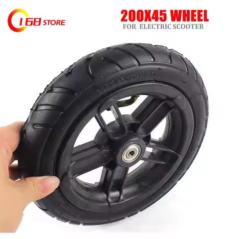 Size 200x45 and Inner Tire Inflated Wheel Hub for E-twow S2 Scooter M8 M10 Pneumatic 8" chair Air