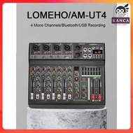 Lomeho Professional Bluetooth Live Mixer Audio 4 Channel 16 DPS - AM-UT4