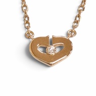 全新Cartier B3040400 750 C 心型 1P 鑽石項鍊，750 (PG) K18 玫瑰金，重 4.2 克，女士款，附盒子。