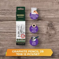 (12pc)2B GREEBEL/pencil 2B pencil exam pencil