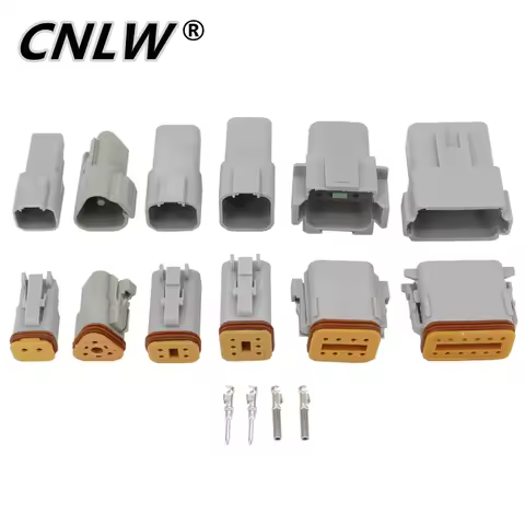 1 Set DT connector DT06-2S/DT04-2P 2P 3P 4P 6P 8P 12P waterproof electrical connector for car motor