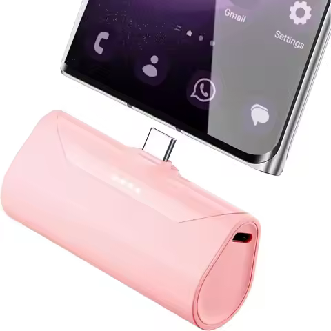 Portable 15 Pro Max 4800mAh Compact Power Bank for Various Smartphones