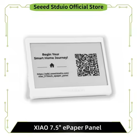 XIAO ESP32 ePaper Panel 7.5" Screen e-Ink Display Smart Home Assistant 800×480,3.7V 2000mAh Recharge