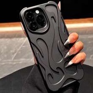 เคสโทรศัพท์ TPU ป้องกันการตก ลายเปลวไฟ ดีไซน์กลวง เป็นมิตรกับผิว รุ่นใหม่ เข้ากันได้กับ iPhone 15 Pr