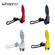 Litepro 1/pc Leaf-like Seatpost Clip Aluminum Alloy Cycling Parts Seat Tube Clamp For Brompton Folding Bicycle