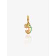 916 Gold Rainbow Charm
