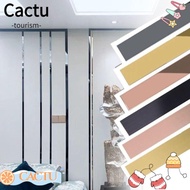 CACTU Wall Ceiling Edge Strip, Plane Tile Sticker 3Meter Mirror Wall Sticker, Titanium Strip Living Room Decoration Self-adhesive 10K Furniture Wall Sticker