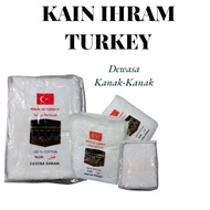 Kain Ihram Budak dan Dewasa/Kain Ihram 100% Cotton/Tebal