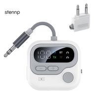 Airplane Bluetooth Adapter Bluetooth 5.4 Transmitter 3.5mm AUX HIFI HD Low Latency Airplane Wireless