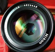 💯💚💥Nikon Ai 50mm F1.4 標準定焦手動鏡（附Nikon 保護鏡）
