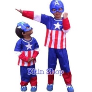DF267>> Captain America Kids Costume Costume/ Boys Costume Set/ Superhero Kids Costume/