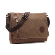 AUGUR Canvas Leather Men Messenger Bag Man Crossbody Bag Shoulder 8501