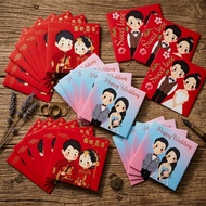 Premium Couple Ampao Paper 6 Sheets 9x9 cm for Special Wedding Events Sangjit Teapai Original Qualit