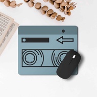 Gaming Mousepad with Cassette Motif TV Radio Retro Vintage Mouse Pad Old Anti-Slip