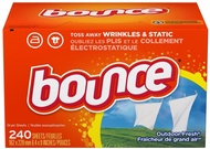 Bounce Fabric Softener and Dryer Sheets, Outdoor Fresh ขนาด 240ชิ้น