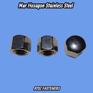 Cup Nut Hat Nut HEXAGON M8 Stainless Steel 304 A2-70.