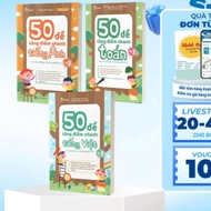 Book - Combo of 3 books -50 Questions to Quickly Increase Scores in Math - Vietnamese - English Grad