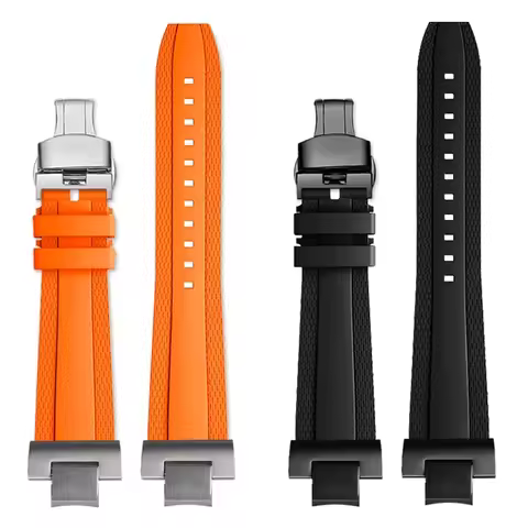 Quick release FKM watchband For Casio G-SHOCK 5672 MTG-B3000 men Modified Fluorine rubber watch stra