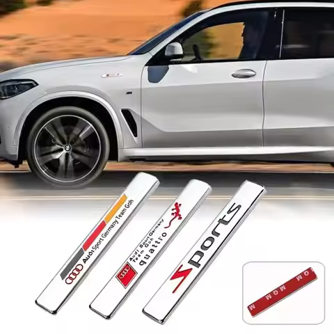 VIP Sport Emblem Car Badge 3D Metal Sticker Accessories For Audi Sline A3 A1 A4 B8 B7 A6 C7 A5 A7 A8