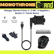 Garmin Fenix 3 HR 3 Sapphire Charger Cable Garmin Quatix 3 BravoTACTIX
