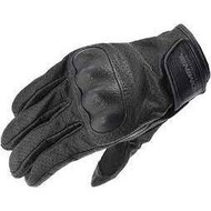 Komine GK-257 - Black Vented Protect Goat Leather Gloves