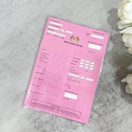 BOOK COVER PEMBALUT BUKU PINK REKOD KESIHATAN IBU MENGANDUNG DAN BUKU BERSAIZ A5