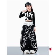 Kids Dance Outfit Hip Hop Shirt Hiphop Costume Kids Crop Top Kids Girl Jazz Dance Costume Catwalk Pe