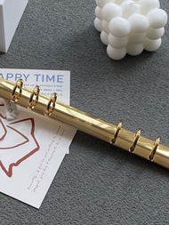 Krause Ring Binder Gillio Calligraphy Leather A6 A7 M5 with Backboard Notebook Binding Supplies Busi