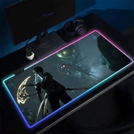 Clair Obscur Expedition 33 LED Table Pads RGB Mouse Pad Anime Gaming Mouse Pad  Backlit Rubber Deskt