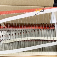 Combo of 50 Zener 4148 1/2W Diodes, Wired 1N4148 Wave Split Diodes (New)