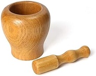 CS-YMQ Mortar and Pestle Solid Wood Mortar And Pestle Set With Spice Grinder Kitchen Cooking Tools, Vanilla Spice Mixed Grind Bowl Kitchenware for Spices, Seasonings mortar&amp;pestle