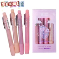 SECEL 4Pcs Highlighter, Color Glitter DIY Art Colorful Gel Pen Set, Creative Mark Key Points Fluores