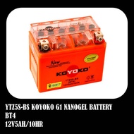KOYOKO NANOGEL BATTERY YTZ5S G1 YTZ 5S YTZ5 YTZ5S-BS BATERI MOTORSIKAL Y15ZR LC135 V2 WAVE125 FUTURE