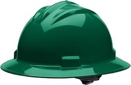 Bullard 71YLR ANSI Z89.1 Type I Class E Non-Vented Full Brim Safety Hard Hat with 4-Point Ratchet Su