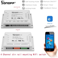 SONOFF 4CH R2/PRO R2 Smart Switch, 4-channel WIFI Smart Home Timer Light Switch for Google Home