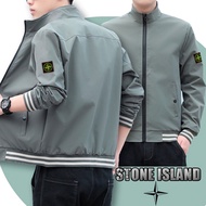 Jacket Men Korean Style Slim Fit Casual stone island jacket baju jaket lelaki motor waterproof