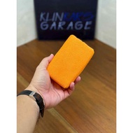 The Rag Company Pearl Applicator Sponge 3in x 5in Orange sold per piece