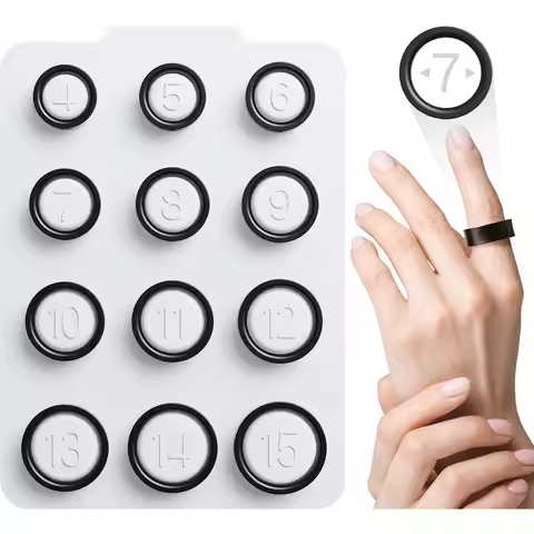 Ring Sizing Kit, 12 Pieces Ring Sizer & Smart Ring Finger Gauge, Professional Set for Oura Ring, Siz