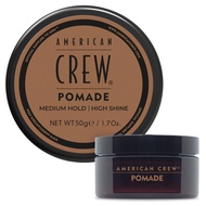 American Crew Men's Hair Pomade, Like Hair Gel with Medium Hold & High Shine, Travel Size, 1.7 oz (P