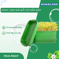 Bean Sprout Tray with Convenient Lid, Bean Sprout Tray for Growing Sprouts at Own Drip Irrigation
