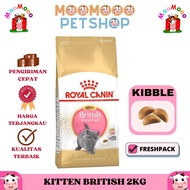 Royal Canin Kitten British Shorthair 2kg ( Freshpack ) Dry Food Makanan Anak Kucing Ras British