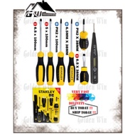 【Golden Win】Stanley 92-002/6 Pcs Screwdriver Set W/Digital Test Pen Stanley Screw Driver Set