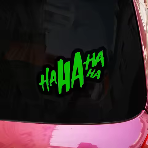 HAHAHA Durable Graffiti Waterproof Vinyl Sticker Decal Car Window Motorcycle Helmet Laptop Tank Fair
